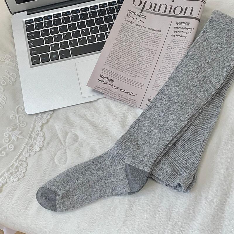 6 Colors Winter Pantyhose Women Fashion Korean Style Wool Catton Warmer Tights Slim Leg Stretch Bottom Thigh Stockings Girls