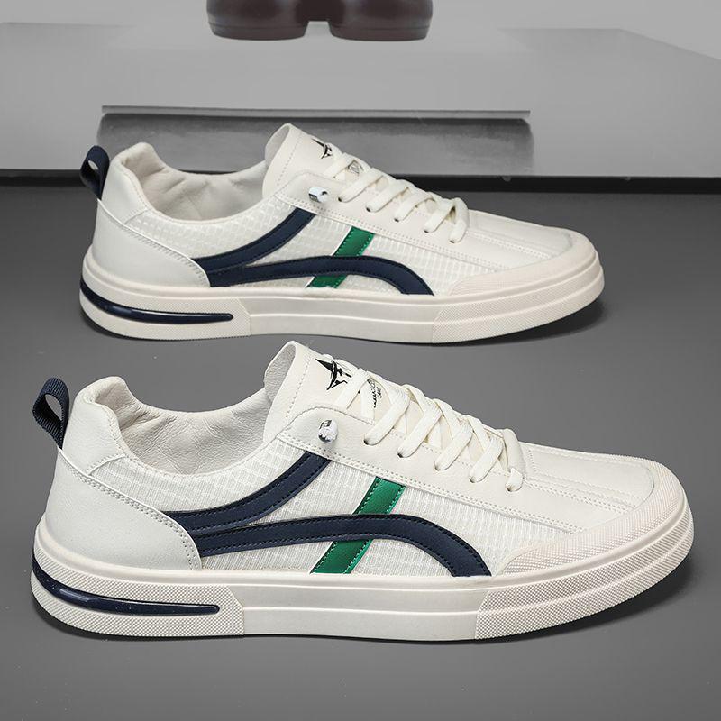 

2024 Spring/Summer Men s Slip-On Casual White Shoes - All-Match Sports & Work Footwear 44 світло-зелений колір