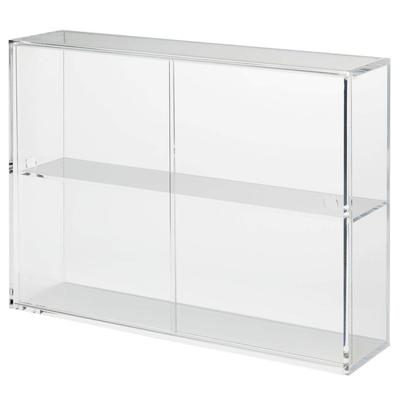 MUJI Acrylic Collection Stand with Sliding Width X Depth X Height 02856113 Living Room Transparent Door/Large 33.6 8.4 24.4cm Bedroom,
