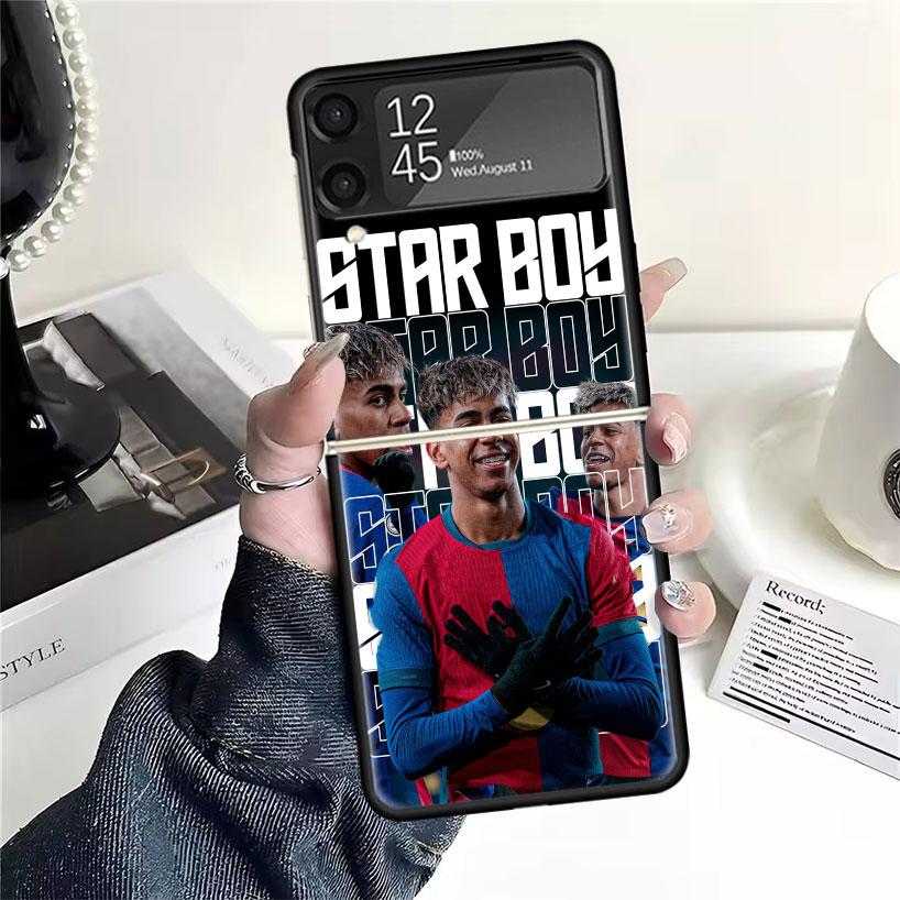 

L-Lamine Y-Yamal 19 Cases For Samsung Galaxy Z Flip 4 5 6 7 3 Z Flip7 Flip6 Flip4 Flip5 Flip3 5G Hard Shockproof Fundas Cover Samsung Z Flip