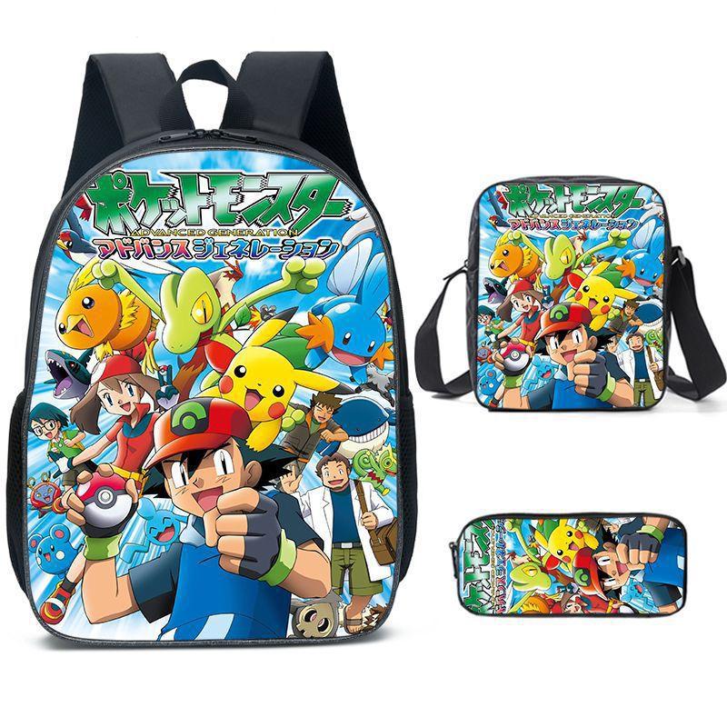 Primary And Secondary School Students Schoolbag Cartoon Backpack Breathable And Wear-Resistant Children'S Backpack Satchel Pencil Bag Set