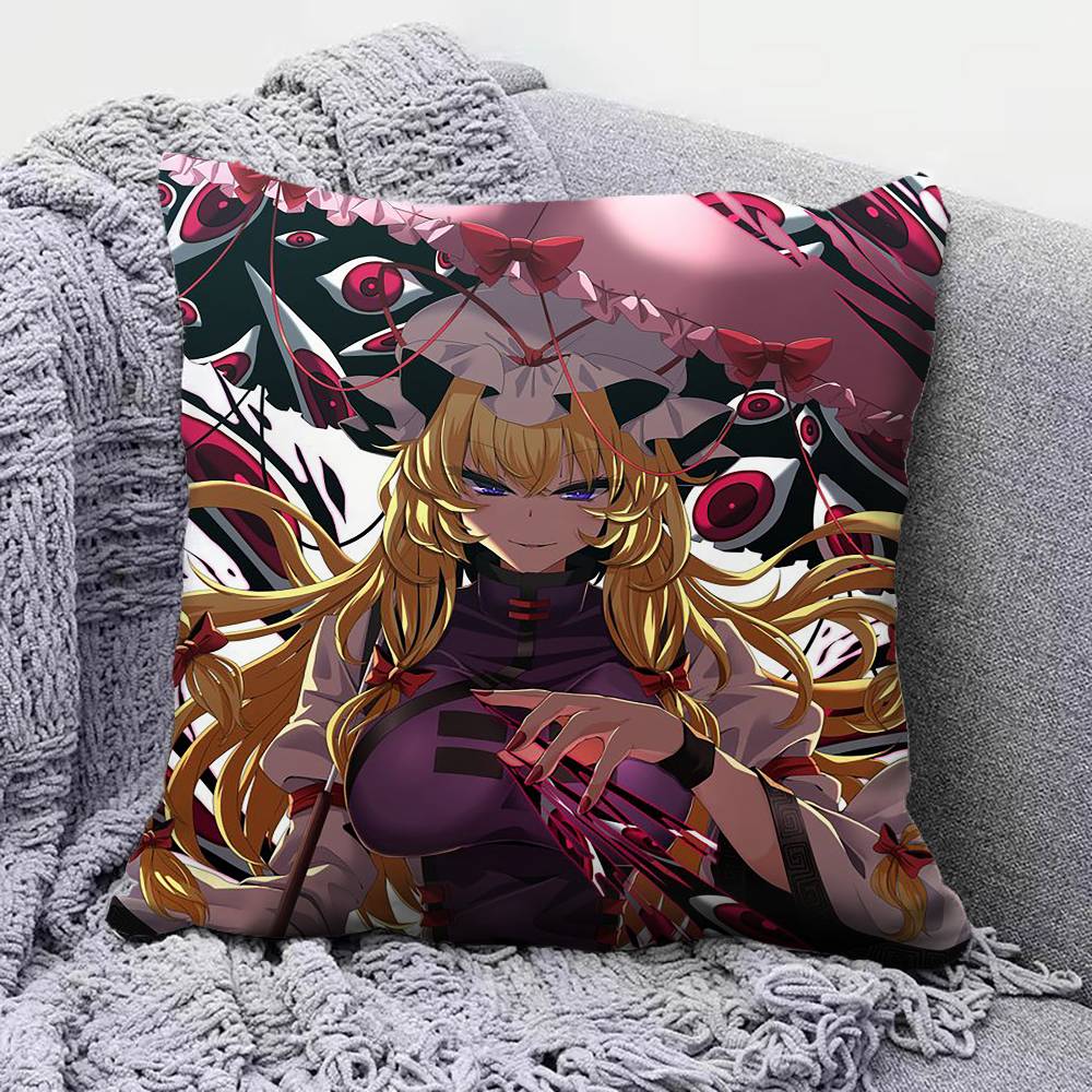 Yakumo Yukari Touhou Project Pillow Covers Home Sofa Cushion Covers and Aecorative Custom