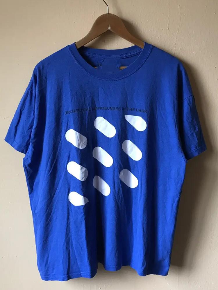 Vintage Band Orchestral Manoeuvres in the dark Blue T Shirt AR1341 Unisex T-Shirt M