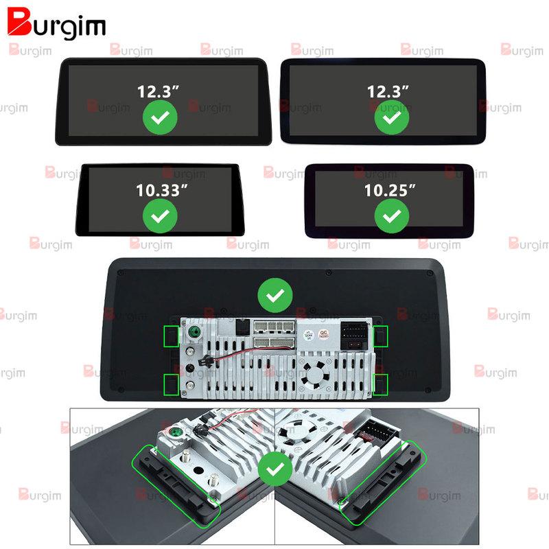 Car Android Radio Frame For Mercedes-Benz S-Class W140 1991-1999 12.3 inch 2DIN Screen Bracket Harness Wire Power Cable Adapter