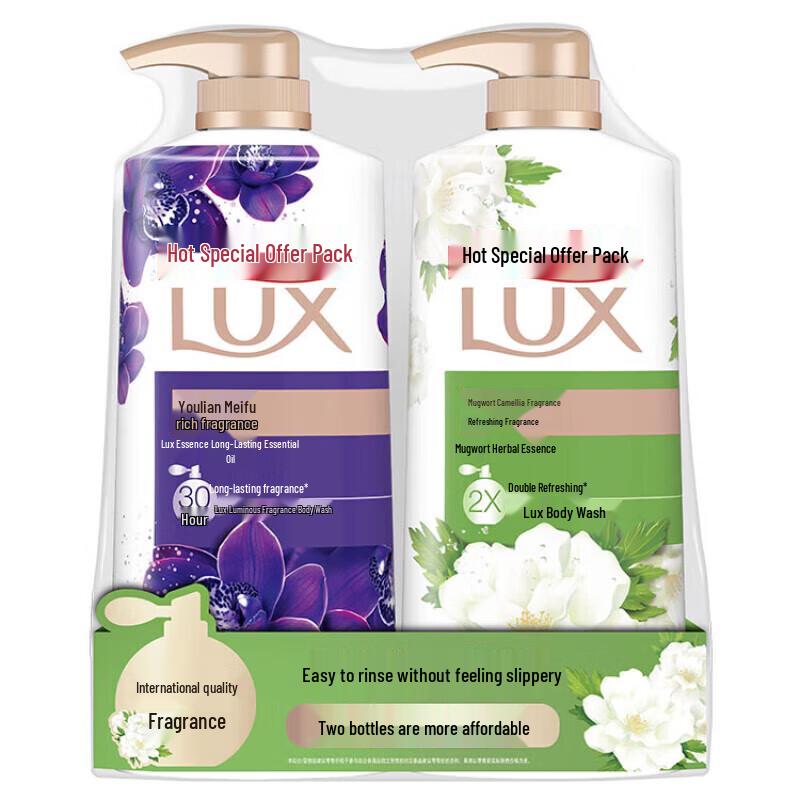 Lux Nourishing Fragrance Body Wash - Mugwort Camellia & Enchanting Lotus (2x860G)