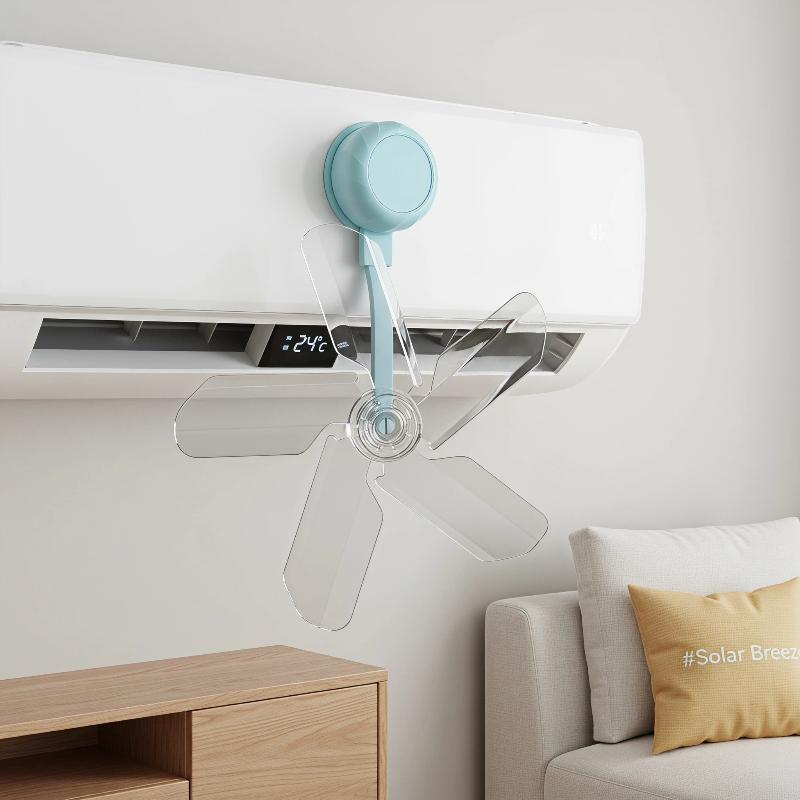 3-Piece Conditioning Guide Fan Wall-Mounted Prevents Direct Blowing Of Air Conditioner Ventilator Windmill Shaped Silent Air