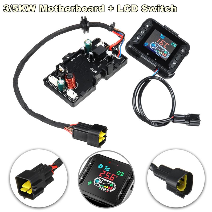2Pcs Car Air Diesel Heater 3KW 5KW 12V Motherboard Controller Board Monitor LCD Controller