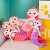 120cm Cartoon Multi Size Kawaii Mermaid Plush Toys Soft Animal Pillow Stuffed Toy Princess Dolls Children Girls Birthday Gifts