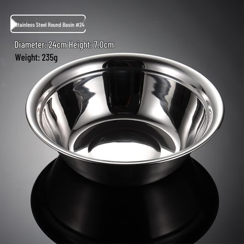 Qianxing 304 Stainless Steel Deep Round Serving Plates