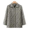 Mom's 2026 Autumn Stylish Lapel Printed Shirt for Middle-Aged & Elderly Women