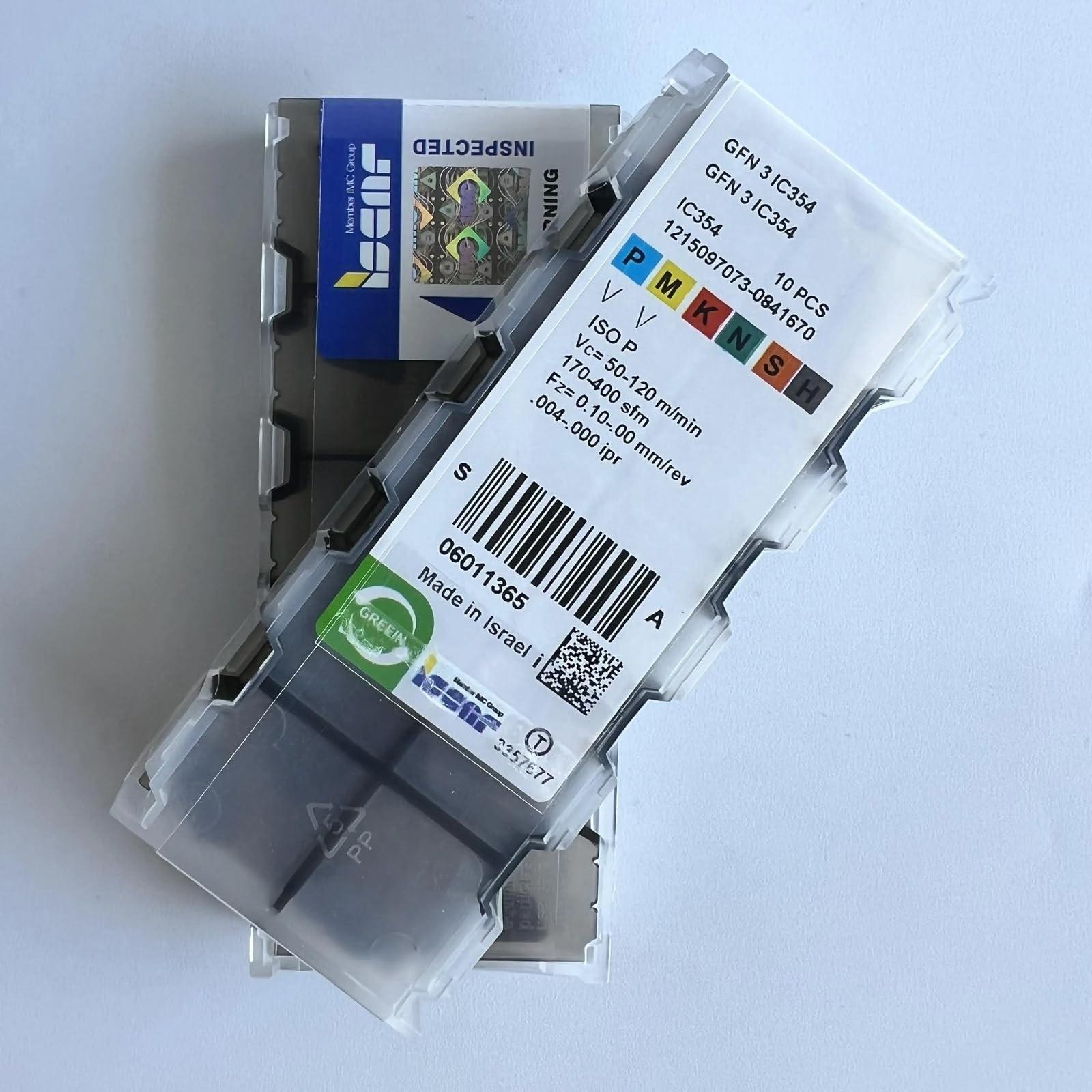 ISCAR / GFN3 IC354 / Lama Originale Carburo Lama CNC 10 PZ