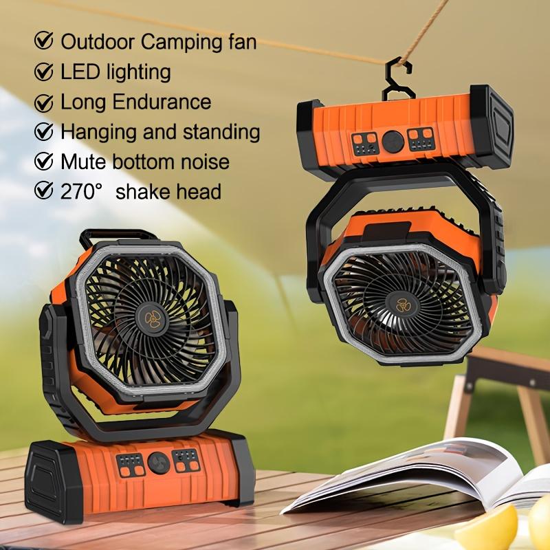 20,000Mah Portable Fan for Outdoor Camping, USB Rechargeable Fan Ideal for Fishing, Compact Tent Fan for Camping, Suitable for Outdoor And Indoor Use