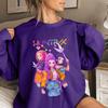 Women's Fashion Casual Long Sleeve Printed Round Neck Sweatshirt Top