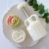 Camellia Flower Mooncake Press Mold Cookie Stamps Chinese MidAutumn Moon Cake Makers Decoration Tool for DIY Cookie