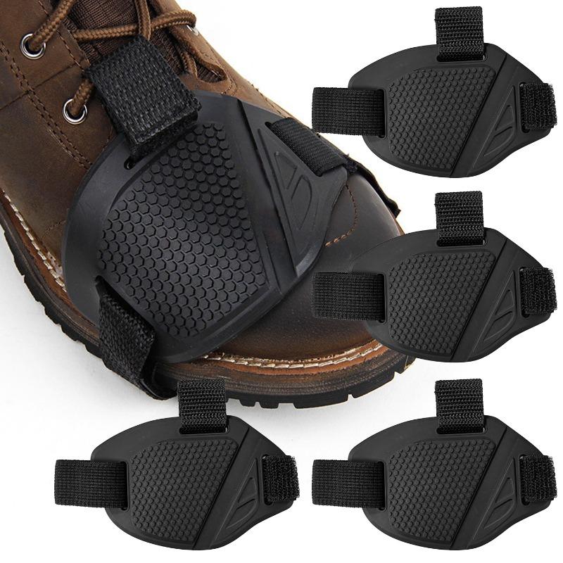 Rutschfeste Verstellbare Motorrad-Reitzubehör 1/2 Stück Motorrad-Schalthebel-Stiefelchen-Pads Schalthebel-Schuhabdeckungen Leichte Stiefel
