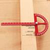 Aluminum Alloy Angle Marking Ruler High-precision 0-180° Angle Protractor Portable Adjustable Woodworking Ruler
