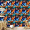 Painted football wallpaper for living room and bedroom 50x1000