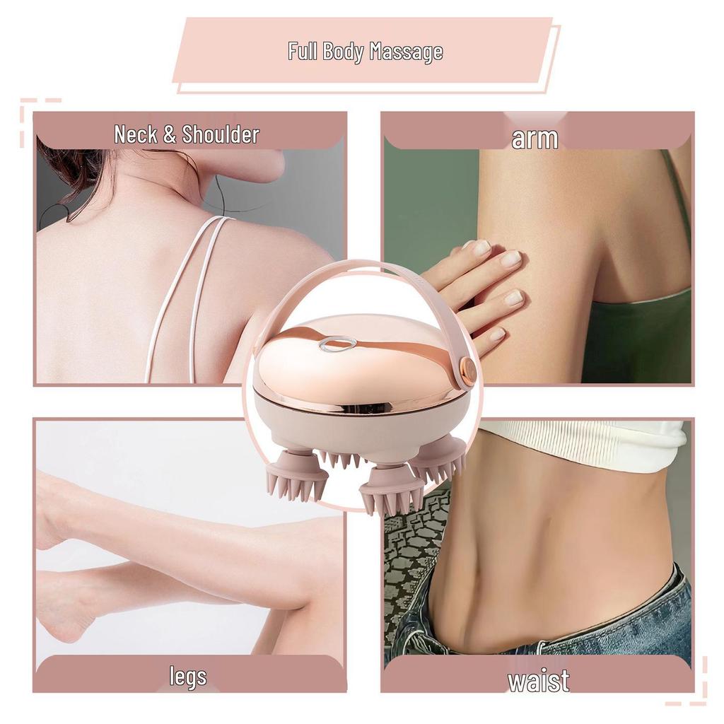 Portable Head, Scalp & Pet Massager with Red Light Therapy