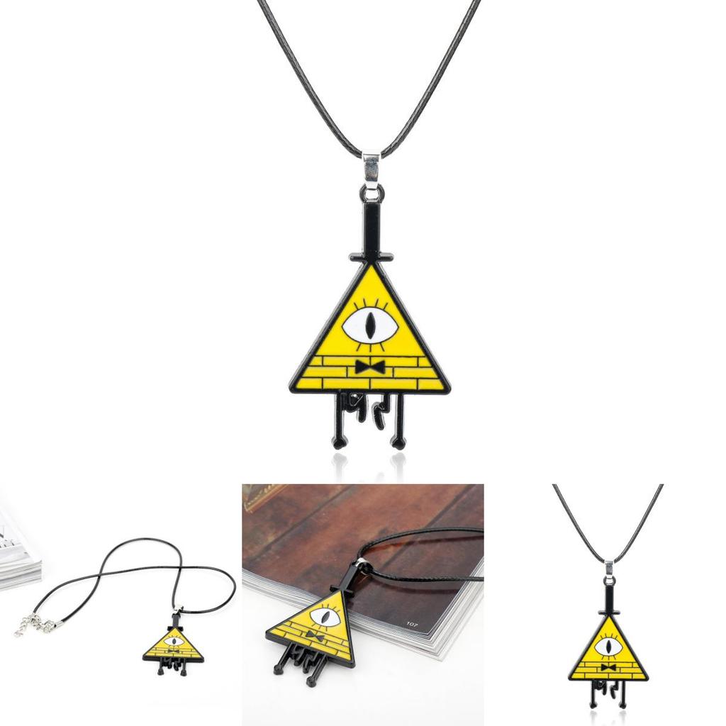 Gravity Falls Bill Anhängerkette aus Legierung mit galvanisierter Oberfläche für Cosplay und tägliches Tragen