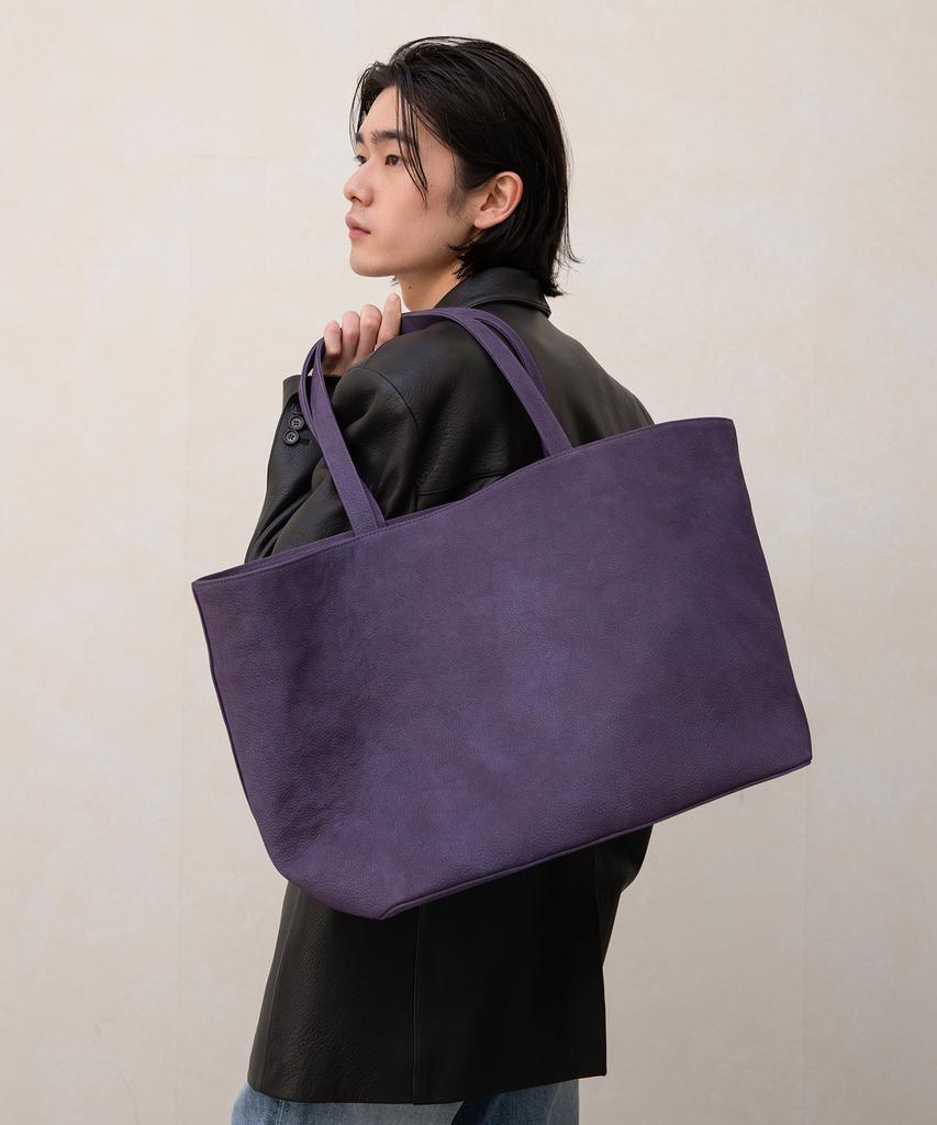 Andros Cow Nubuck Shopper Bag (Purple)