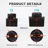 10pcs Lamp Holder T5/T10 LED Twist Lock Socket 12V Car Dashboard Instrument Panel Cluster Bulb Base Universal Lamp Base