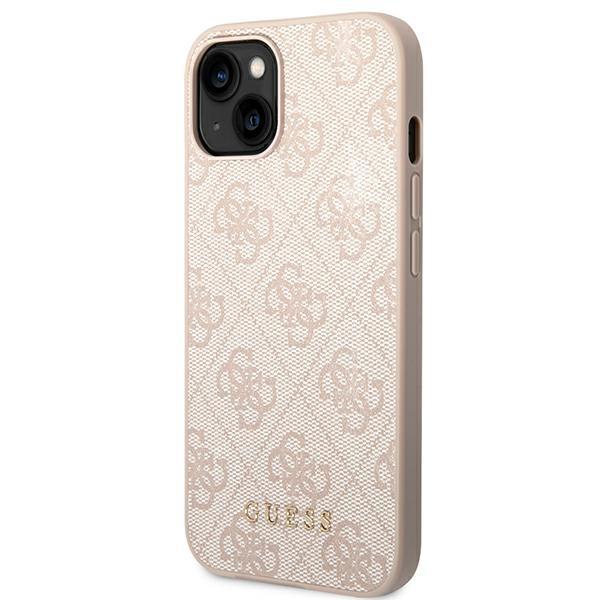 Guess Guhcp14Sg4Gfpi Iphone 14 / 15 / 136.1 Różowy/Pink Hard Case 4G Metal Gold Logo