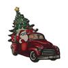 24pcs Christmas Wooden Decoration Xmas Wood Slice Hanging Ornament Christmas Tree Red Truck