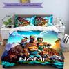 3pcs Minecraft2 Cover Set - Personalized Name, HD Printed Bedding with 1 Cover and 2 Pillowcases - Perfect for Home Decor, Easy Care