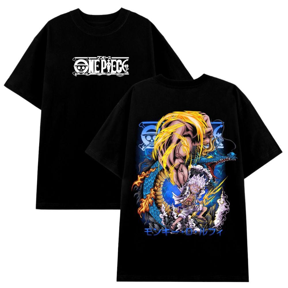 

Summer 2026 One Piece Luminous Fiver Nikka Vs Kaidoron Street Trend Theme 100 Cotton Print Tshirt Male and Female Top S