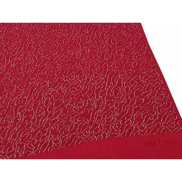Used Beautiful Kimono Obiage Pure Silk Tango Crepe Obiage Red Obiage Lam Furisode Obiage Coming-of-Age Ceremony Obiage Visiting Kimono Obiage
