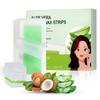 Aloe Count Pack Vera Gem Lady Facial Wax Strips Bikini Eyebrow Removal 40 Pcs Face Kit Strips and 4 Pcs Soothing Hypoallergenic Wipes