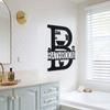 DDPNKL 1PC Metal Bathroom Wall Decor, Farmhouse Metal Bathroom Wall Art,Funny Bathroom Sign for Modern Home Hanging Decorations.