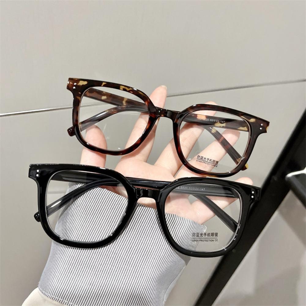 KLASSNUM Blue Light Glasses Retro Anti Blue Light Eyewear Blocking Eyewear Large Frame Computer Eyeglasses Computer Work Eyewear