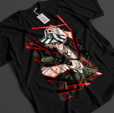 Bleach Anime Shirt Urahara T-Shirt Ichigo Bankai Tshirt Aizen Zaraki Unisex Tee