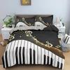 Music Bedding Set Piano Keyboard Music Note Duvet Cover Queen Size Bed Linen Comforter Microfiber Guitar Polyester Bedding Sets