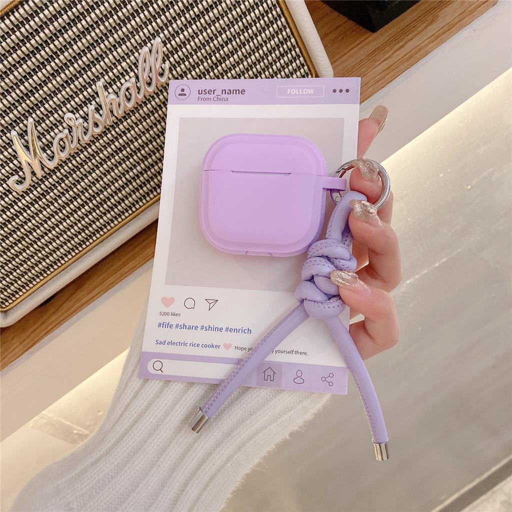 Simple Braided Rope for Apple AirPods 1 Generation Earphone Protective Case Pro1 Earphone Case 1st Generation Silicone Soft Case