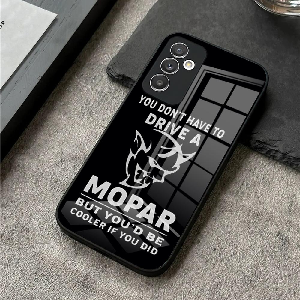 Mopar Parts Phone Case for S24 Ultra Samsung S23 S22 S20 Fe S21 Plus Galaxy A54 A34 A24 A53 M54 Note 20 Tempered Glass Cover