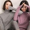 Wool Blend Women's High Neck Turtleneck Knit - 2025 Autumn/Winter Korean Style Slim Fit