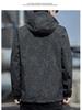 Men's Plus Size Hooded Windbreaker Jacket - Casual Spring Student Outerwear