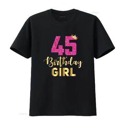 Camiseta de 45 cumpleaños para mujer Su 45 Años vintage Lavada Cómoda ropa de diseñador gráfica moda streetwear