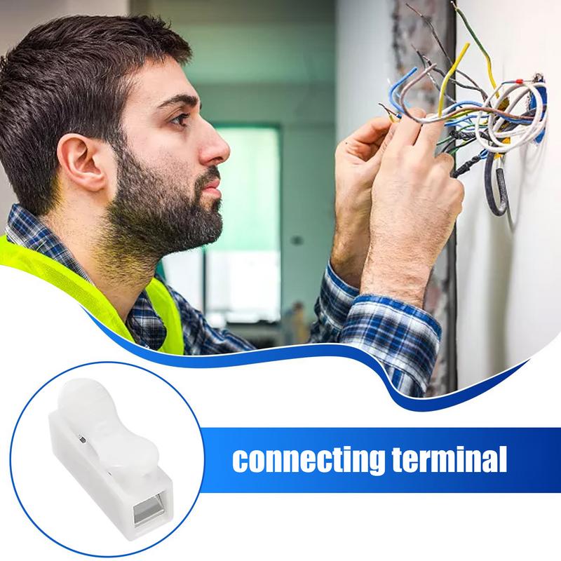 Electrical Terminals Kit Quick Connecting Electrical Wire Terminals 5A 250V Compact Assortment End To End Connections Tools For
