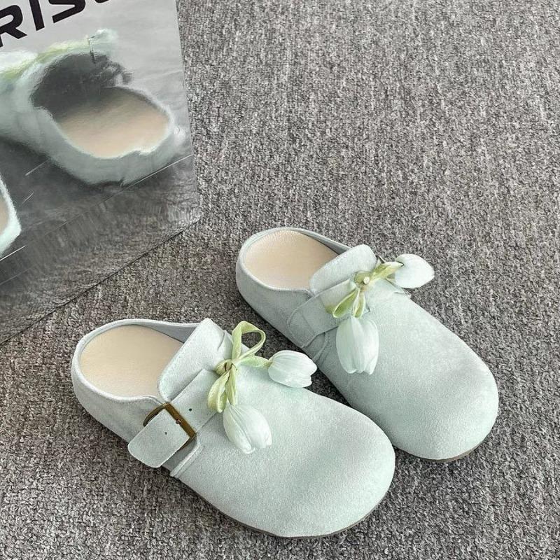 Versatile women's new summer with skirt bag head half slippers women's casual shoes