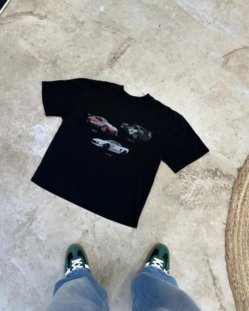 

Hip hop retro street style oversized T-shirt loose casual top American Harajuku gothic trend brand racing print women clothing 4XL