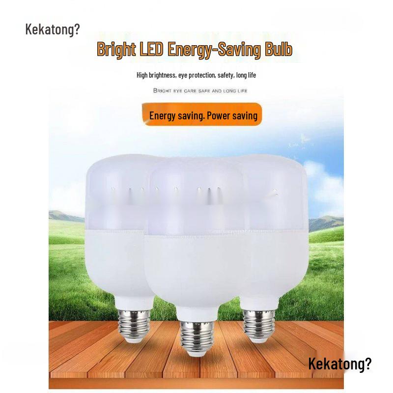 Super Bright Energy-Saving 9W LED Bulb, E27 Base, 60W-Equivalent, High Power for Workshops