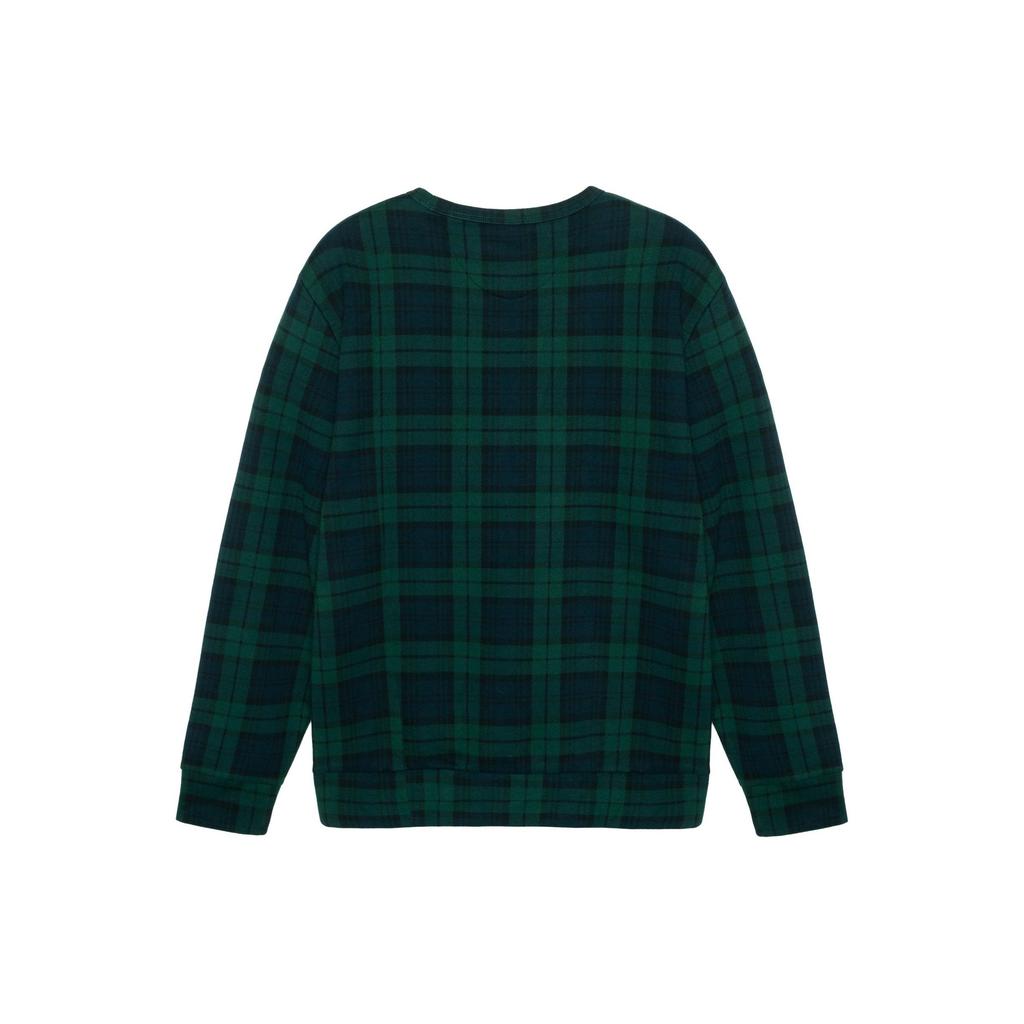 Polo Ralph Lauren Ss23 Plaid Pattern Embroidered Crew Neck Long Sleeve Sweatshirt Men Sweatshirt Green 710861761-001