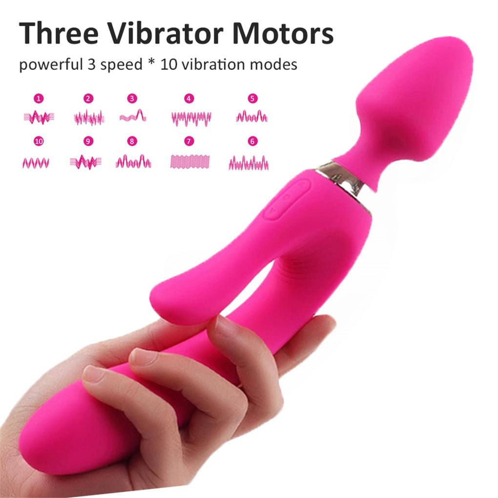 Dildo Vibrator Massager AV Magic Wand USB Rechargeable G Spot Clitoris Stimulator Erotic Toys Sex Machine Sex Toys for Women Men