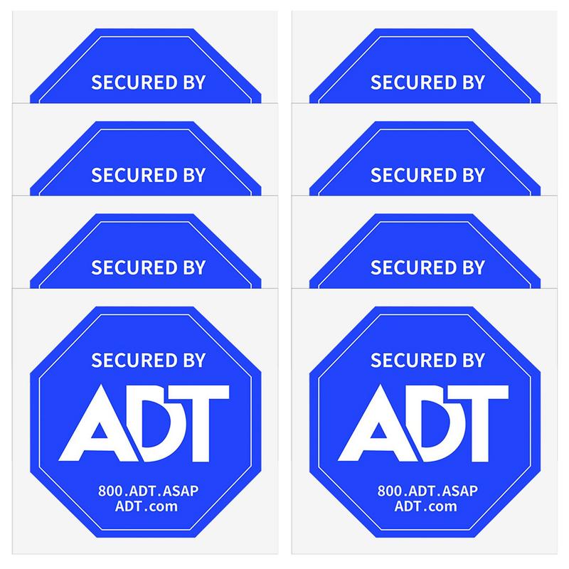 

Waterproof Security Sticker for Window Warning ADT Window Sticker Waterproof Material Sticker Decal for Hotel Home Store and