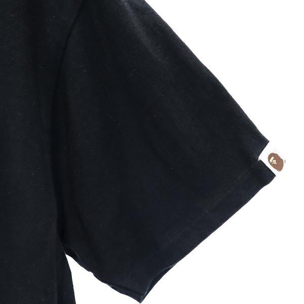 A Bathing Ape Print Short Sleeve T-shirt M Black Men's Used