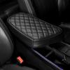Black Anti-Slip Soft Leather Car Center Console Armrest Pad Cover  For Kia EV6 -2025 LHD