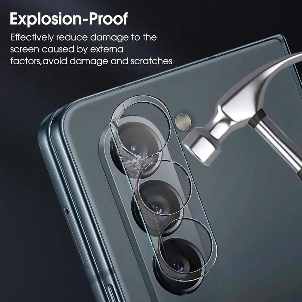 2PCS HD Tempered Glass Flim Cap for Samsung Galaxy Z Fold 7 6 5 4 Anti-scratch Anti-Fingerprint Full Coverage Lens Protect Cover